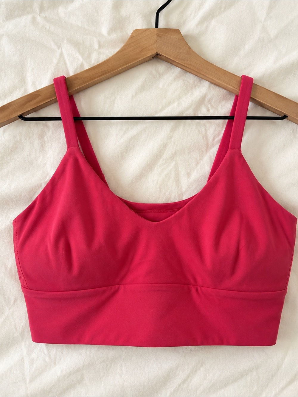 lululemon Focuser Scoop-Neck Bra Nulu™ in Raspberry Coulis.
